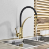 Смеситель для кухни REA GASPAR BLACK GOLD золотой высокий Купить Смеситель для кухни REA GASPAR BLACK GOLD золотой высокий в Киеве vannaja.kiev.ua