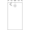 Купити піддон душової кабіни Geberit Olona 550.768.00.1 прямокутний 140x80x4см, білий/матовий 550768001 в Києві vannaja.kiev.ua