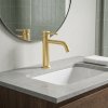Купить Devit 550534BG Flow Смеситель для раковины кран, brushed gold (золото) в Киеве vannaja.kiev.ua