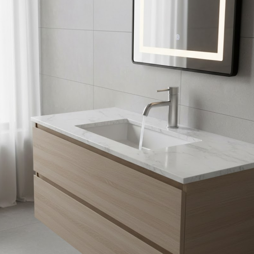 Купить Купить смеситель для умывальника devit 550547N Flow раковины, brushed nickel никель в Киеве vannaja.kiev.ua