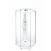 Купити Купити душову кабіну IDO 558.124.00.1 SHOWERAMA 10-5 Comfort 558124001 П'ятикутна 90 * 90см сріблястий, прозоре скло / матове скло в Києві vannaja.kiev.ua