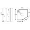 Купити Купити Душова Кабіна Ido 100x100 558.486.00.1 Showerama 10-5 Comfort 558486001 сріблястий, прозоре скло / матове скло в Києві vannaja.kiev.ua
