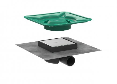 Точковий трап із решіткою 15х15 см hansgrohe 56112800 RainDrain Spot, для облицювання плиткою Нержавіюча Сталь Матова Купити Точковий трап із решіткою 15х15 см hansgrohe 56112800 RainDrain Spot, для облицювання плиткою Нержавіюча Сталь Матова в Києві vannaja.kiev.ua