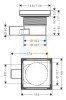 чорний матовий душовий трап Hansgrohe точковий RainDrain Point 150x150х27 мм d40, Matt Black (56249670) Купити чорний матовий душовий трап Hansgrohe точковий RainDrain Point 150x150х27 мм d40, Matt Black (56249670) в Києві vannaja.kiev.ua