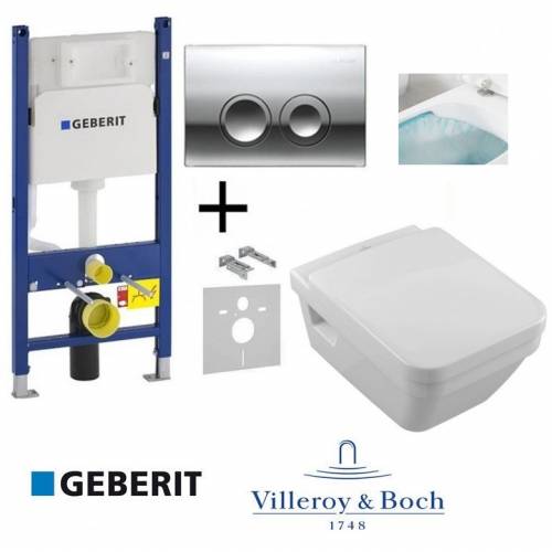 GEBERIT 5685HR01+458.121.21.1.N Villeroy Boch Комплект подвесного унитаза и инсталляции Купить GEBERIT 5685HR01+458.121.21.1.N Villeroy Boch Комплект подвесного унитаза и инсталляции в Киеве vannaja.kiev.ua