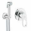 Купити Grohe 2904200B Набір гігієнічний душ із змішувачем BauLoop 2 в 1 купити в Києві хром одноважільний з вимикачем води на тримачі лійки в Києві vannaja.kiev.ua