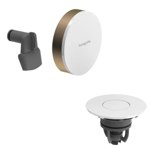 Наружная часть Hansgrohe Exafill II к сифону на ванну с наполнением, Brushed Bronze/White Gloss (58119140) Купить Наружная часть Hansgrohe Exafill II к сифону на ванну с наполнением, Brushed Bronze/White Gloss (58119140) в Киеве vannaja.kiev.ua