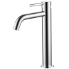 Купить devit 550536N Flow Смеситель для раковины, высокий, brushed nickel в Киеве vannaja.kiev.ua