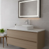Купить devit 550536N Flow Смеситель для раковины, высокий, brushed nickel в Киеве vannaja.kiev.ua