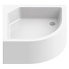 Купити B-0364 Піддон душової New Trendy Artus 90 x 90 напівкруглий білий + ніжки купити в Києві vannaja.kiev.ua