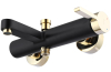 Змішувач для ванни та душу REA POLO BLACK GOLD чорний/золото настінний Купити Змішувач для ванни та душу REA POLO BLACK GOLD чорний/золото настінний в Києві vannaja.kiev.ua
