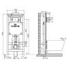 Купить Хорошая недорогая инсталяция OLIVEIRA 600171 + 659041 Slim Клавиша белий цвет в Киеве vannaja.kiev.ua