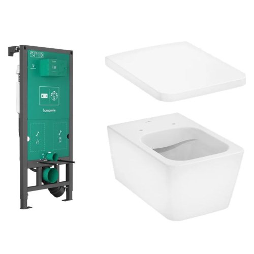 унітаз інсталяція Комплект підвісний Hansgrohe EluPura Q з інсталяцією iFrame, білий (60301100) Купити унітаз інсталяція Комплект підвісний Hansgrohe EluPura Q з інсталяцією iFrame, білий (60301100) в Києві vannaja.kiev.ua