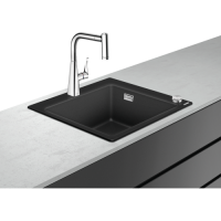 Hansgrohe 43208000 Кухонная мойка с крылом нержсталь со смесителем C71-F450-02 хром купить недорого