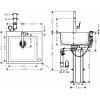 Купить Кухонная мойка 43212000 HANSGROHE C51-F450-01 черная из гранита silicatec со смесителем 450 Select для кухни хром купить недорого в Киеве vannaja.kiev.ua