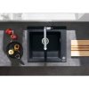 Купить Кухонная мойка 43212000 HANSGROHE C51-F450-01 черная из гранита silicatec со смесителем 450 Select для кухни хром купить недорого в Киеве vannaja.kiev.ua