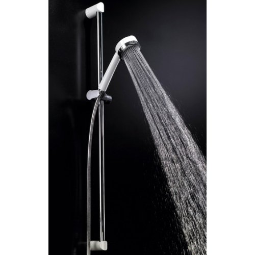 Купити Kludi 608409100 ZENTA WHITE 6084091-00 Душовий гарнітур 3S Штанга 900 мм Три Типу Струмені Колір - Білий / Хром в Києві vannaja.kiev.ua