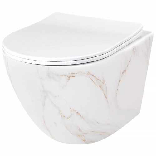Подвесной унитаз REA CARLOS FLAT RIMLESS AIAX SHINY белый Купить Подвесной унитаз REA CARLOS FLAT RIMLESS AIAX SHINY белый в Киеве vannaja.kiev.ua