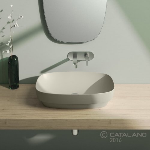Купить Керамическая раковина 60 см Catalano Green Lux серая 160AGRLXGS в Киеве vannaja.kiev.ua