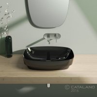 Керамическая раковина 60 см Catalano Green Lux серая 160AGRLXGS