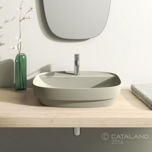Керамічна раковина 60 см Catalano Green Lux, сіра (160GRLXGS) Купити Керамічна раковина 60 см Catalano Green Lux, сіра (160GRLXGS) в Києві vannaja.kiev.ua