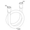 Купити Душові шланги Kludi 6105705-00 Zenta LOGOFLEX 610570500 Довжина шланга 2 м в Києві vannaja.kiev.ua