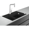 Купить Кухонный комплект Hansgrohe C51 C51-F635-04 43215000 Сombi 770 x 510 мойка черный Select со смесителем хром купить в Киеве в Киеве vannaja.kiev.ua
