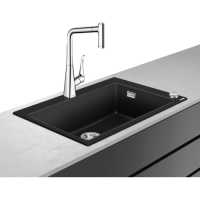 43208800 Кухонный комплект hansgrohe C71 C71-F450-02 с сушилкой слева нержавеющая сталь со смесителем хром купить