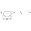 Купить Villeroy & Boch 616130R1 Loop & Friends Умывальник Раковина для установки под столешницу 560 x 375 мм Овальная в Киеве vannaja.kiev.ua