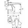 Купить Настенный 75050000 Смеситель hansgrohe Vivenis для раковины скрытого монтажа хром однорычажный купить недорого в Киеве vannaja.kiev.ua