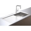 Купить 43208800 Кухонный комплект hansgrohe C71 C71-F450-02 с сушилкой слева нержавеющая сталь со смесителем хром купить в Киеве vannaja.kiev.ua