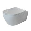 Купить Унитаз подвесной безободковый Quarter Bath Deep с крышкой Slim 70DE03054.00.1_30SCD.03WG белый в Киеве  в Киеве vannaja.kiev.ua