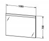 Купить LM783700000 Зеркало с led подсветкой 100 х 70 см Duravit light and mirror для ванны в Киеве vannaja.kiev.ua