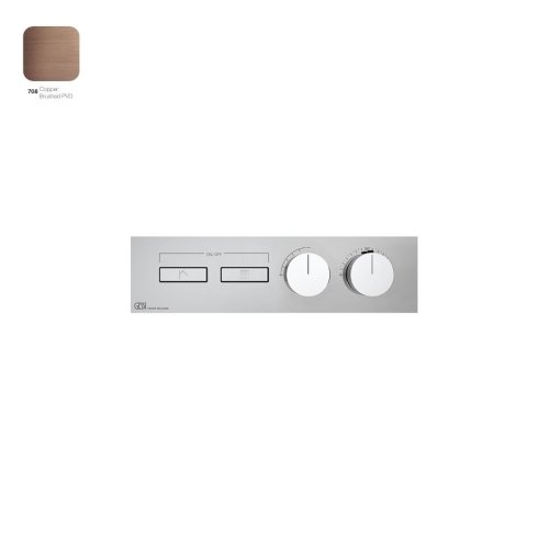 Термостат Gessi Hi-Fi Linear, 2 функции, внешняя часть, Copper Bruched PVD (63012708) Купить Термостат Gessi Hi-Fi Linear, 2 функции, внешняя часть, Copper Bruched PVD (63012708) в Киеве vannaja.kiev.ua