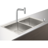 Купити Hansgrohe 43203000 Кухонний комплект C71 C71-F765-10 дві чаші нержавіюча сталь зі змішувачем одноважільний з поворотним виливом хром купити в Києві vannaja.kiev.ua
