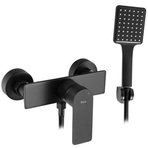Смеситель для ванны REA URBAN BLACK черный настенный Купить Смеситель для ванны REA URBAN BLACK черный настенный в Киеве vannaja.kiev.ua