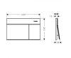 Купить Кнопка смыва Hansgrohe iFrame Element E 66003670 Черный Матовый, Matt Black в Киеве vannaja.kiev.ua