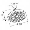 KLUDI 665110500 A-QA 6651105-00 Верхній Душ 250 мм Колір - Хром 6651105 Купити KLUDI 665110500 A-QA 6651105-00 Верхній Душ 250 мм Колір - Хром 6651105 в Києві vannaja.kiev.ua