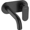 Купити Чорний матовий змішувач Hansgrohe 71576670 настінний для раковини Vernis Blend в Києві vannaja.kiev.ua