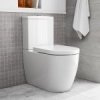 Купить Унитаз напольный 70DE06001.00.1_30SCD.03WG Quarter Bath Deep 63 см с бачком сливным механизмом и крышкой Slim белый в Киеве vannaja.kiev.ua