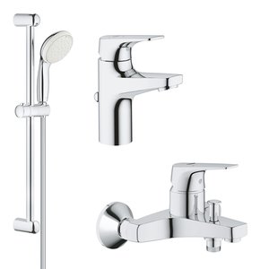 Купить Grohe 121133 S Start Flow Комплект смесителей для ванны 3 в 1 хром однорычажный купить в Киеве vannaja.kiev.ua