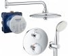 Купить Набор для комплектации Система душевая с термостатом GROHE GROHTHERM 34614SC5 Верхний душ 260 мм хром купить в Киеве vannaja.kiev.ua