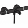 Купить Черный матовый 13114670 + 26520670 Смеситель для ванны Hansgrohe термостат Ecostat Comfort с ручным душем в Киеве vannaja.kiev.ua