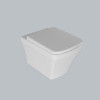 Купить Унитаз подвесной с крышкой Quarter Bath Cross Grand безободковый , белый (70CG03052.00.1.3.01/30SCO.01.02.03.) в Киеве vannaja.kiev.ua