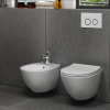 Купить Унитаз подвесной с крышкой Quarter Bath Concorde безободковый, белый (70CO03052.00.1.3.01/30SCR.03.02.03.) в Киеве vannaja.kiev.ua