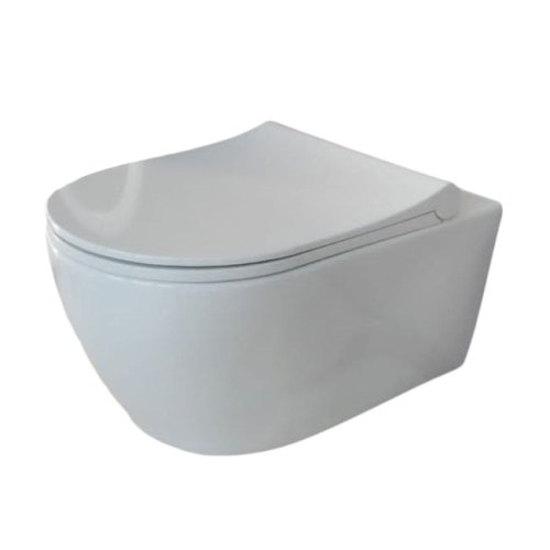 Купить Унитаз подвесной безободковый с крышкой Quarter Bath Deep, белый (70DE03054.00.1.3.01/30SCD.03.02..WG) в Киеве vannaja.kiev.ua