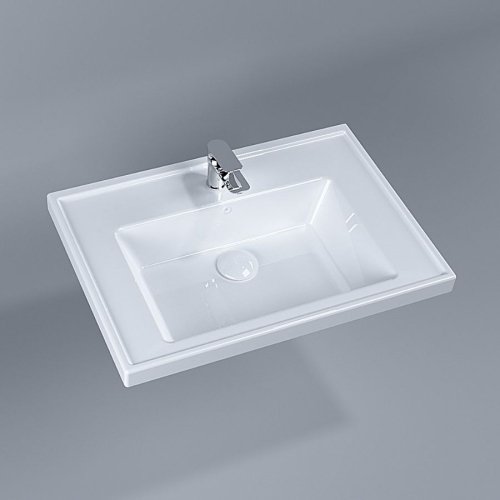 Купить Умывальник накладной Quarter Bath New Line 65х45, белый (70LN21065) в Киеве vannaja.kiev.ua