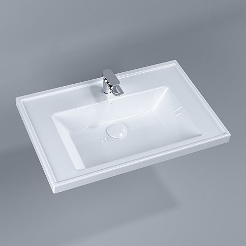 Купить Умывальник накладной Quarter Bath New Line 70х45, белый (70LN21070) в Киеве vannaja.kiev.ua