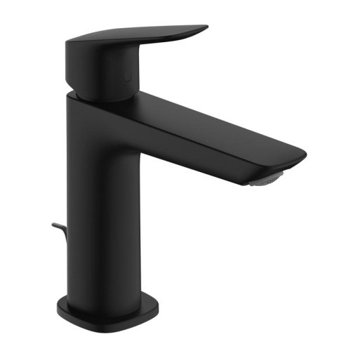 змішувач чорний на раковину Hansgrohe Logis Fine 110 для умивальника матовий з донним клапаном pop-up, Matt Black (71251670) Купити змішувач чорний на раковину Hansgrohe Logis Fine 110 для умивальника матовий з донним клапаном pop-up, Matt Black (71251670) в Києві vannaja.kiev.ua