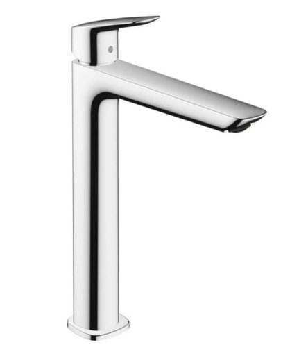 Купити високий змішувач для раковини-чаші Hansgrohe 71257000 Logis 240 Fine з хромованим виливом 71257 в Києві vannaja.kiev.ua